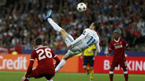 Real Madrid Vs Liverpool Bale Scored A Sensational Overhead Kick In