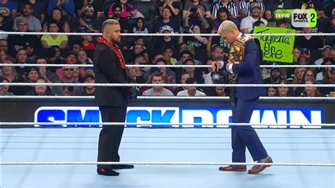 Solo Sikoa Confronta Cody Rhodes Parte 1 WWE SmackDown 6 De