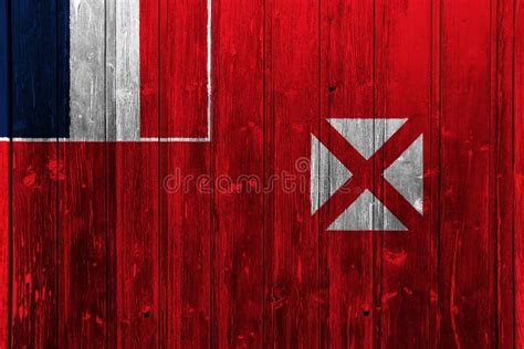 Wallis and Futuna Islands Flag on a Textured Background. Concept ...