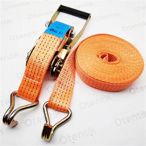 Jual Webbing Cargo Lashing Belt Ratchet Tie Down Trackbelt 2 Ton 10M