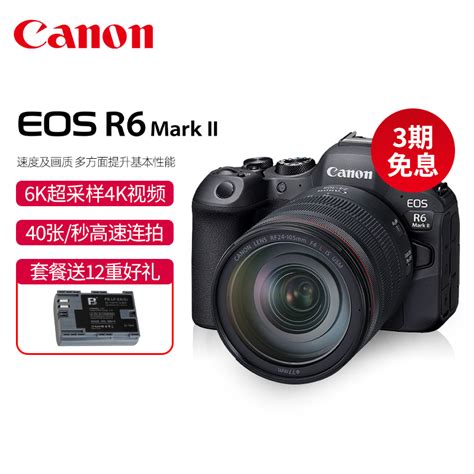 Canon佳能 Eos R6 Mark Ii微单全画幅2代专业r62二代相机r6mark2虎窝淘