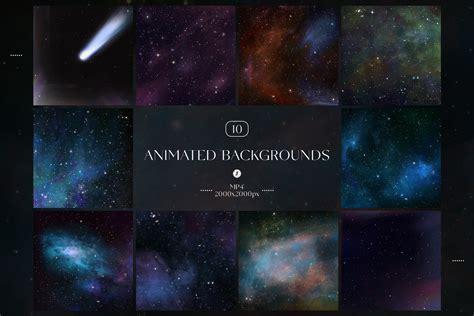 Animated Space Backgrounds - Design Cuts