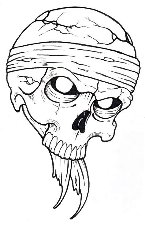 Viking Skull Drawing at GetDrawings | Free download