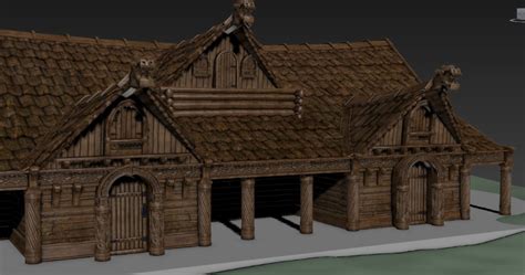 ArtStation Viking House Kresimir Sporcic Viking House Nordic