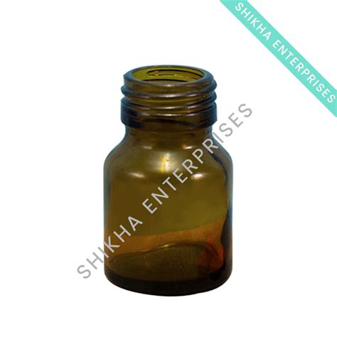 Ml G Amber Glass Bottle Mm Ropp Neck At Rs Piece