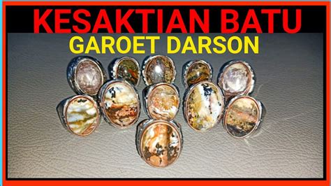 kesaktian batu garoet darson youtube