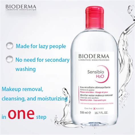 Jual Bioderma Micellar Water 500ml Sensibio Sebium H2O Makeup Cleanser