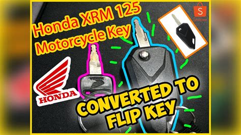 Honda Xrm 125 Key Converted To Flip Key Youtube