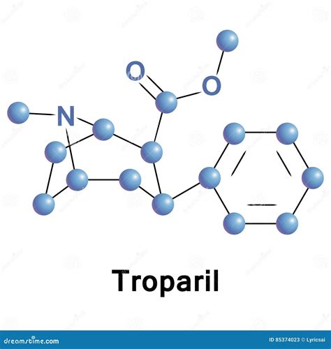 Troparil é Uma Droga Do Estimulante Ilustração do Vetor - Ilustração de estilizado, atômico