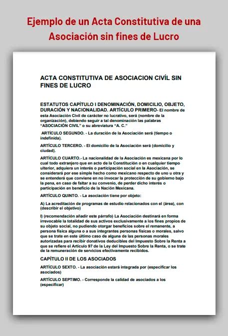 Introducir 81 Imagen Modelo De Acta Constitutiva De Una Asociacion