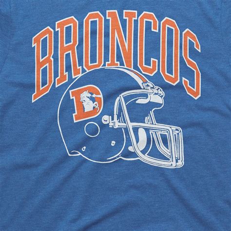 Denver Broncos Helmet Retro | Vintage Denver Broncos T-Shirt – HOMAGE