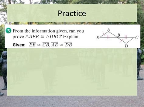 4 2 Triangle Congruence By SSS SAS Essential