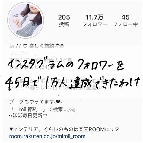 【instagramフォロワーの増やし方】ただの一般人がたった45日でフォロワーが1万人になったわけ Mii ♡ 楽しい節約貯金生活