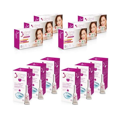 Climacare Menopausa 6 x 30 Cápsulas Climacare Gel Vaginal 6 5x5 ml