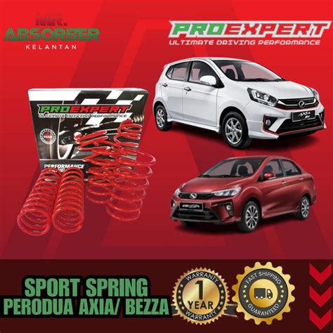 Spring Sport Pro Expert Lowered Perodua Axia Bezza Set 4pcs Shopee