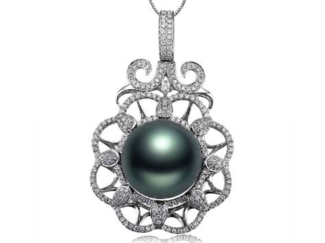 Tahitian Pearl Pendant Sterling Silver [THF65832C] - $559.99 - Pearls ...