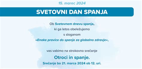 Svetovni Dan Spanja O Brezovica Pri Ljubljani