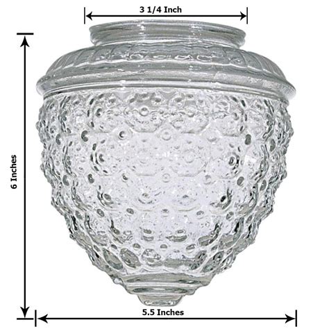 Lighting Fixture Replacement 3 14 Inch Fitter Opening Kor K21815 6 Inch White Glass Globe Lamp