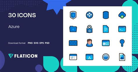 Azure Icon Pack | 30 .SVG Icons