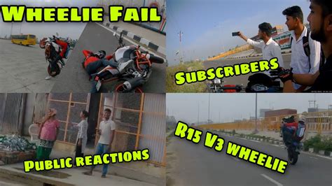 Subscribers Ke Sath Selfie 😍 Public Reactions On Bike Stunts Wheelie