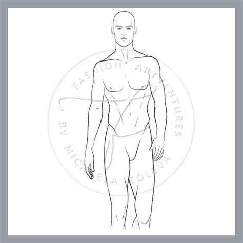 Male Fashion Figure Templates