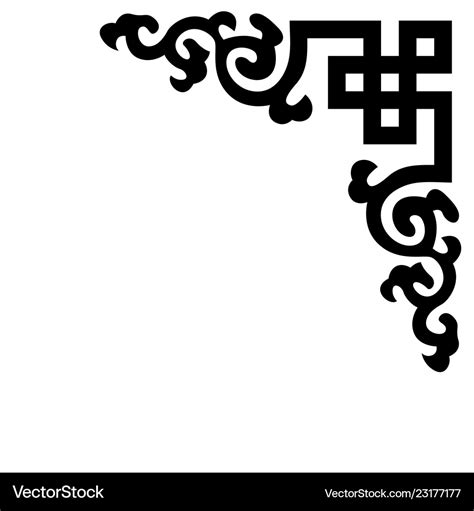 corner ornaments royalty  vector image vectorstock