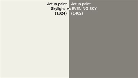 Jotun Paint Skylight Vs EVENING SKY Side By Side Comparison