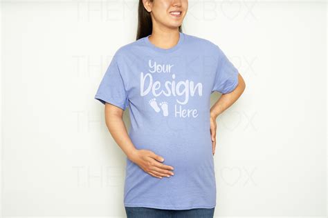 Maternity Mockup Gildan 5000 Mockup Gildan Violet Mockup Pregnancy