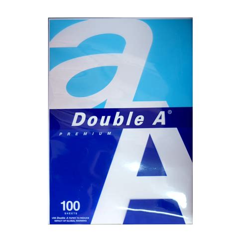 กระดาษถ่ายเอกสาร แพ็คเล็ก A4 80 แกรม 40 100แผ่น ตรา Double A Copy Paper ลดเหลือ ฿19