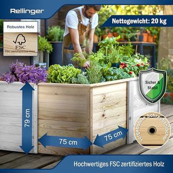 Rellinger Hochbeet Holz Optimaler Schutz Vor Sch Dlingen Inkl