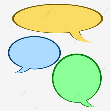 Blank Color Comic Bubble Text Bubble Text Comic Speech Bubble PNG