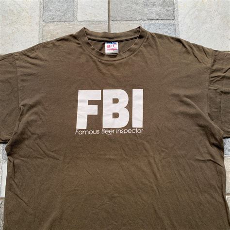 Vintage Fbi Famous Beer Inspector Statement Tee Shirt On Carousell