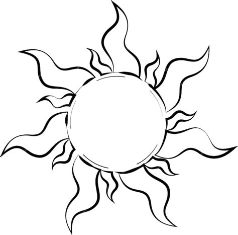 Premium Vector A Sun Drawn In The Form Of An Outer Frame That Shows