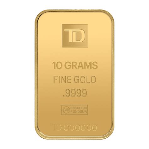 Buy 10 Gram Td Gold Bar Price In Canada Td Precious Metals