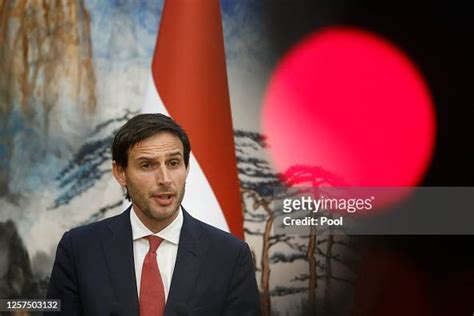 Dutch Foreign Minister Wopke Hoekstra Attends A News Conference After