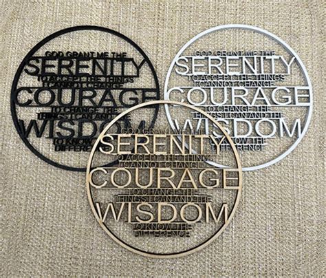 Wood Serenity Prayer, Serenity Prayer Wall Hanging, 12 Step Recovery ...