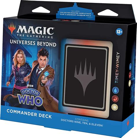 Magic The Gathering Doctor Who Timey-Wimey Commander Deck 100-Card Deck, 2-Card Collector ...