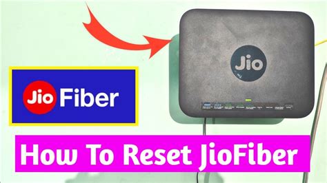 How To Reset And Reboot JioFiber With Phone And Laptop YouTube