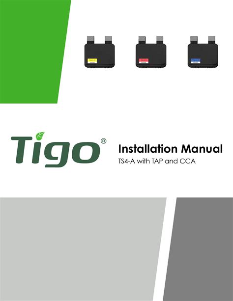 Tigo Installation Manual Cca Tap Ts4 Download Pdf