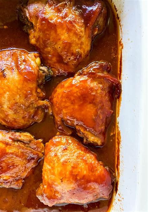 Easy Slow Cooker Bbq Chicken Thighs Foodtalk