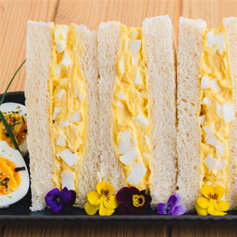 Japanese Egg Salad Sandwich Tamago Sando Dish N The Kitchen