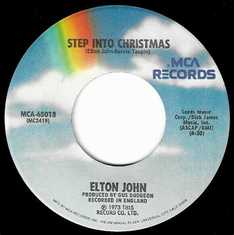 John Elton Step Into Christmas Mca 65018 November 1973