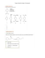 Organic Chemistry Chapter 19 HW Docx Organic Chemistry Chapter 19