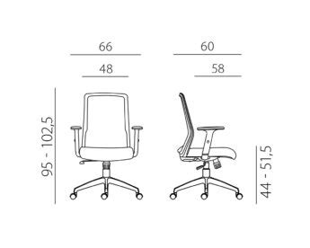 Kontoritool Novello Valge Roheline Mk Furniture