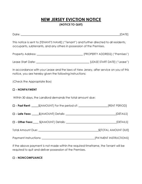 Free Eviction Notice Templates Word Pdf