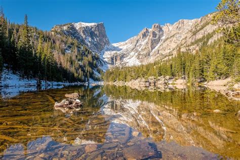 Sueño lago montañas rocosas colorado ee uu Foto Premium