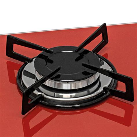 Cooktop 5 Bocas Ultra Chama Bivolt Vermelho Chamalux