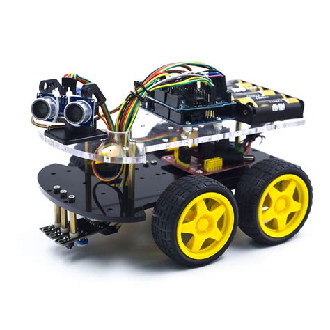 Multi Functional 4wd Robot Car Chassis Kit Kuongshun Electronic Shop