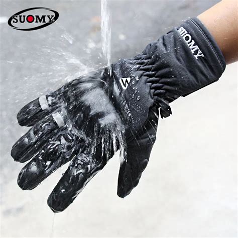 SUOMY Motorcycle Waterproof Gloves Full Finger Racing Gloves Cycling