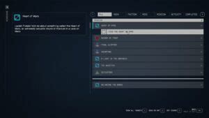 Starfield Heart Of Mars Walkthrough Guide